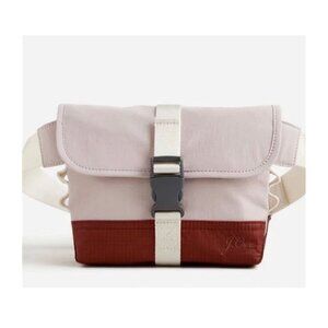 J Crew "Montauk" Maroon/Mauve Belt Bag in Recycled Nylon